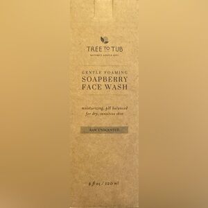 Raw Unscented Soapberry Face Wash - Cream